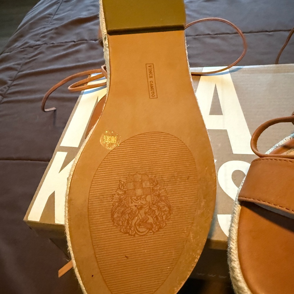 Vince Camuto Brown Espadrille Sandals - Picture 5 of 6